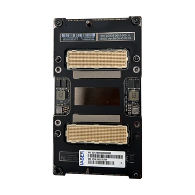Rear view of Nvidia Tesla V100