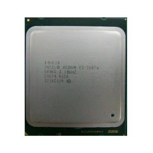 Front view of Intel Xeon E5-2687W CPU
