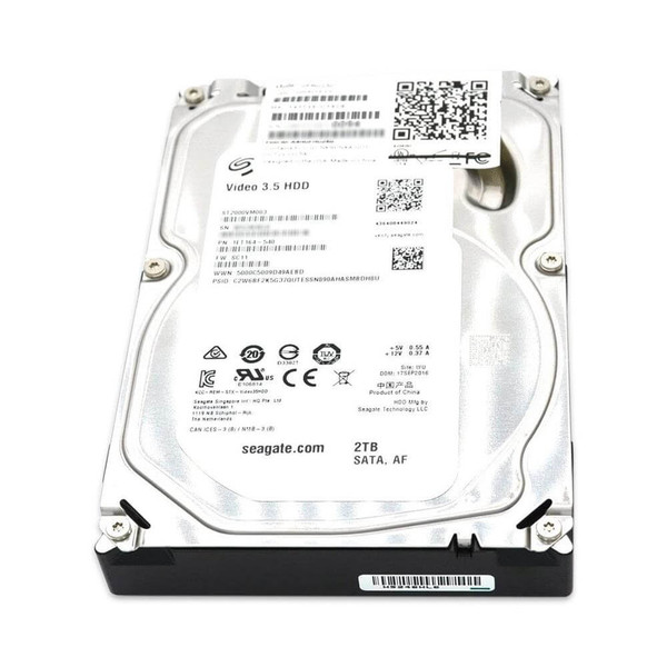 Front view of Seagate 2tb hard drive sata Pipeline Video HDD 64MB Cache 5900RPM 3.5" Security CCTV DVR short Front view of Seagate 2tb hard drive sata Pipeline Video HDD 64MB Cache 5900RPM 3.5" Security CCTV DVR short