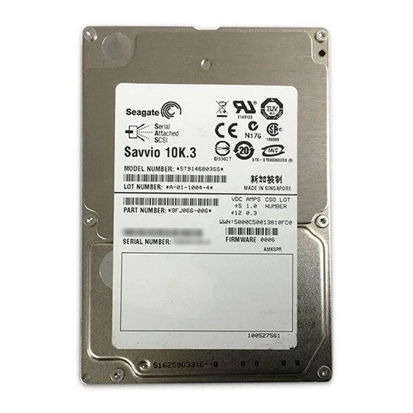 Front View of Seagate 2.5in 146GB SAS Hard Drive