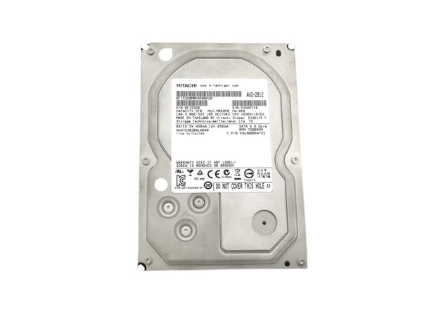 Front view of Hitachi 0F12456 Hard Drive Front view of Hitachi 0F12456 Hard Drive
