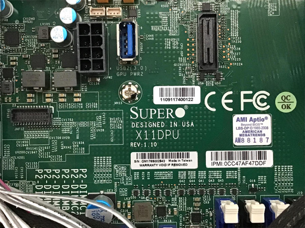 Supermicro 1U Server  SYS-6019U-TN4R4T top view.