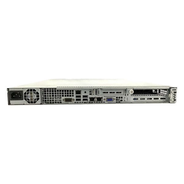 image of server back view