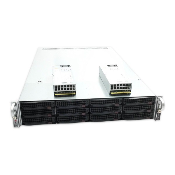 image of 2U 6028U-X10DRU-i+ server front view
