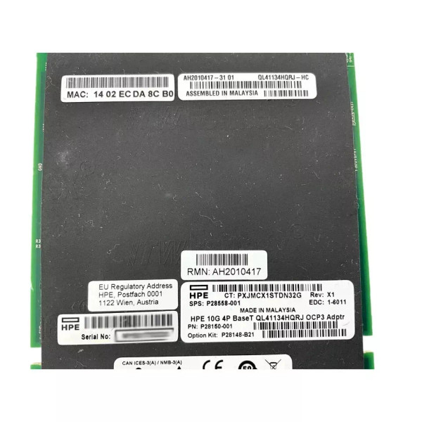 Information of network adapter HP QL41134HQRJ-HC. Information of network adapter HP QL41134HQRJ-HC.