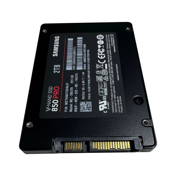 Top view of 2TB SSD Top view of 2TB SSD