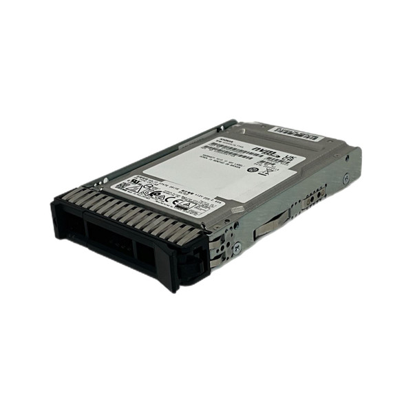 side view of Kioxia 1.6 TB NVMe Internal SSD side view of Kioxia 1.6 TB NVMe Internal SSD