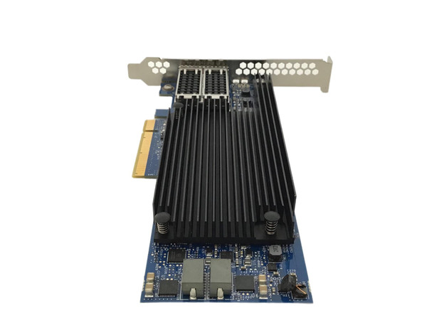 PCIe x8 ISA-4000-25-2-2 25GbE SFP28 High & Low Profile Side photo