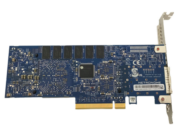 25GbE ISA-4000-25-2-2 SFP28 PCIe x8 High & Low Profile Side photo