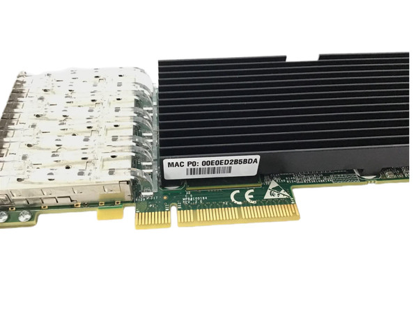 PCIe x8 SFP+ Silicom Quad Port 10GB PE310G4SPI9L-XR-CX3 Side photo