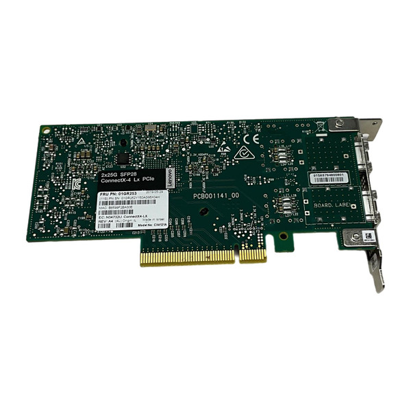 CX4121A ConnectX-4 Network Card High/Low SFP28 Back photo