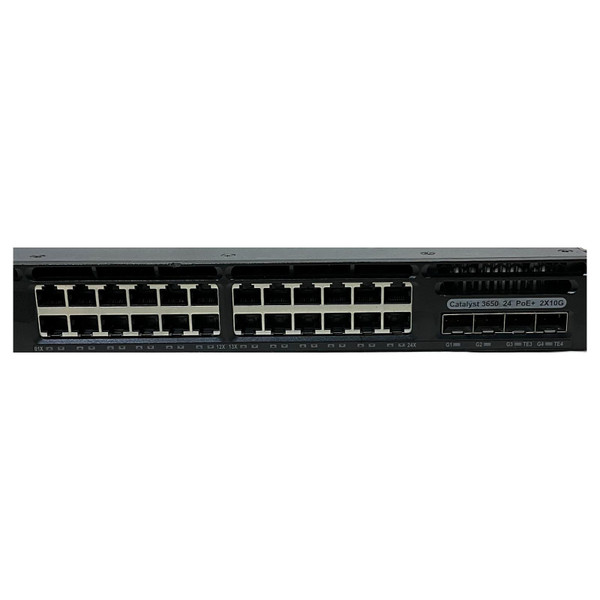 Front view showing the ports