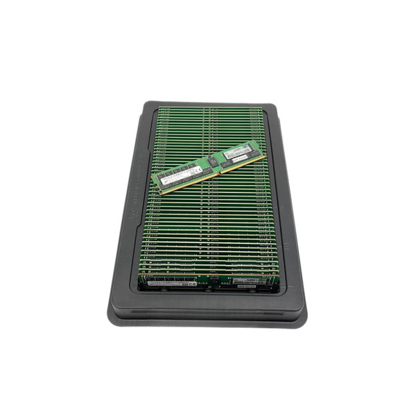 Front view of the HP 64GB DDR4 Server Memory bundled with its tray