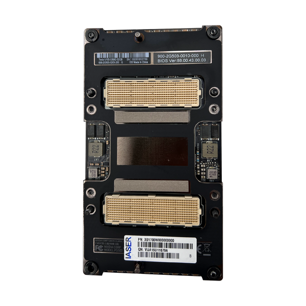 Rear view of Nvidia Tesla V100 Rear view of Nvidia Tesla V100