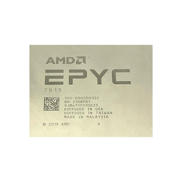 AMD EPYC 7D13 7nm 36 Core 72 Threads Socket SP3 Server CPU Processor