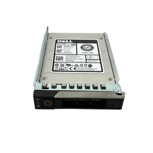 Aerial view of Dell JGY8V 240GB SATA SSD 2.5" drive