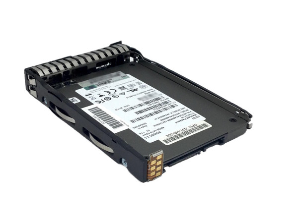 Left side view of HP 831446-002 480GB SATA SSD 2.5" drive