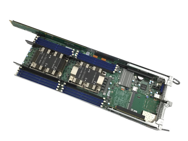 top side view of 2U 4 Node 12 Bay LFF Server