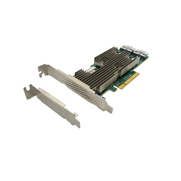 Side view of Broadcom 9306-24i 24 Port 12Gbps HBA Controller