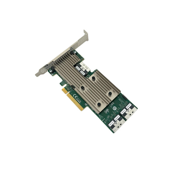 Side view of Broadcom 9306-24i 24 Port 12Gbps HBA Controller