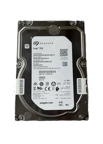 Front view of Seagate 4TB SAS 3.5" Server Drive