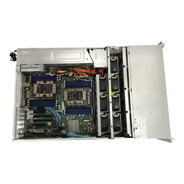 refurbished supermicro servers 4U Server with top view.