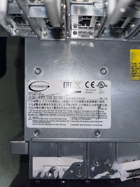 Supermicro 3U 14 Node Server 2x Xeon E3-1578BL 4C 64GB RAM