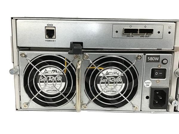 Back close up view of Symantec Storage Disk Array