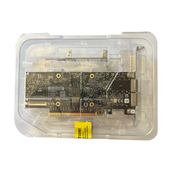 Back view of MCX755106AS-HEAT NVIDIA adapter card
