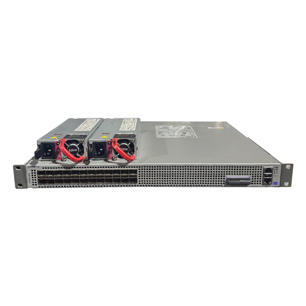 Front view of Arista DCS-7020SR-24C2-F switch