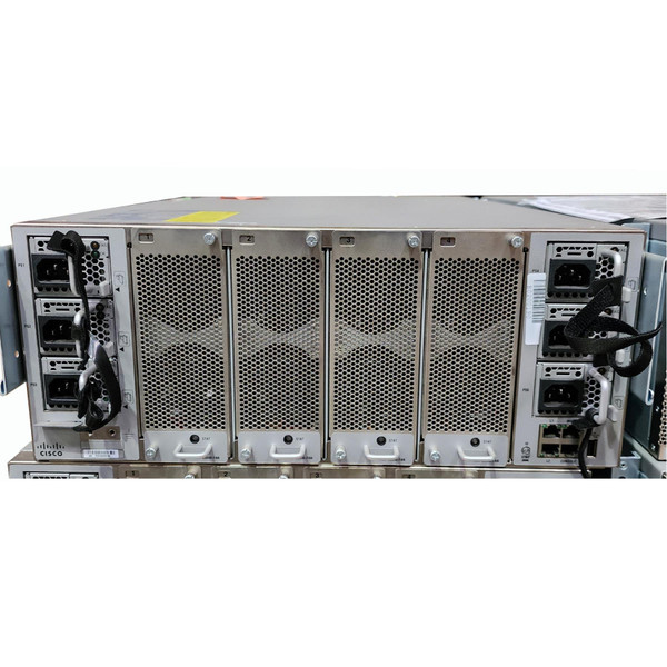 Back view of Cisco N5K-C5696Q switch