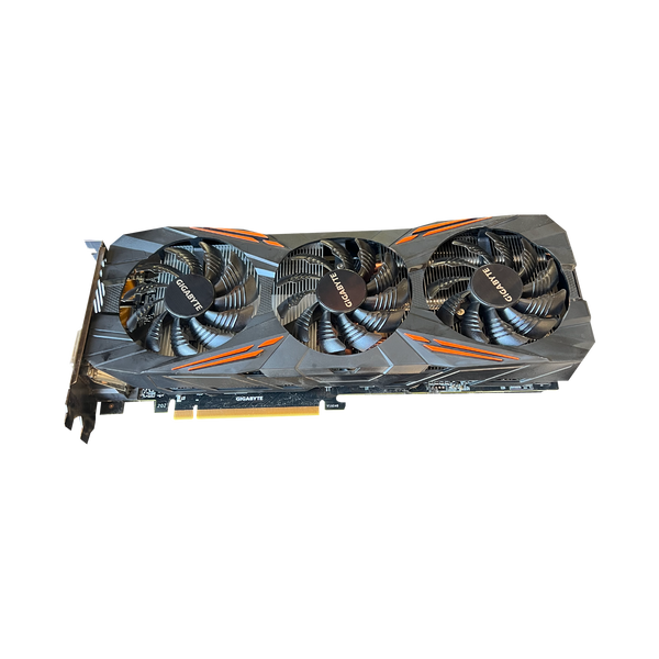 Landscape view of Gigabyte GTX 1080 G1 Gaming Graphics Card