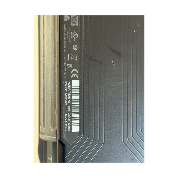 Close up view of Nvidia Titan Xp Jedi Order Graphics Card