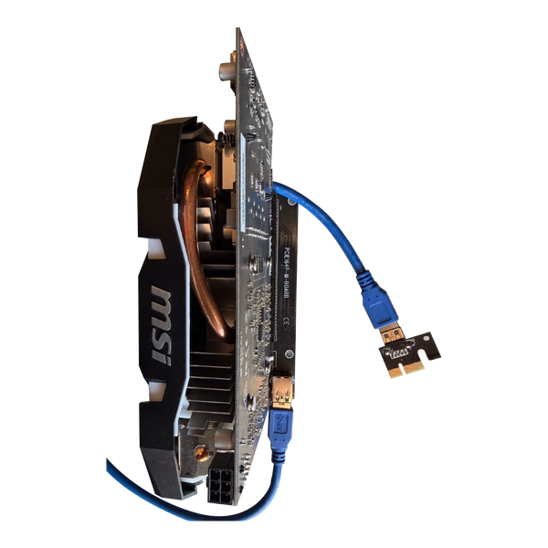 View of MSI GeForce GTX 1060 3G OCV1 GPU