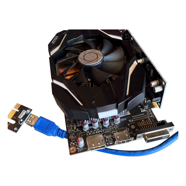 View of MSI GeForce GTX 1060 3G OCV1 GPU