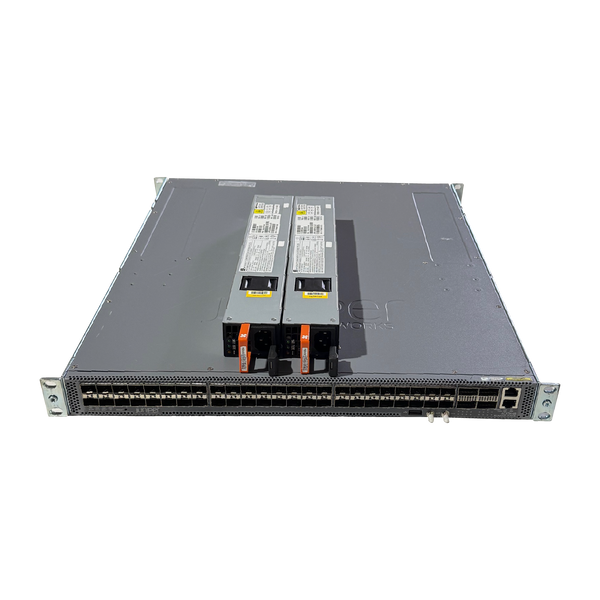 Front view of Juniper ACX5448 Switch with PSU