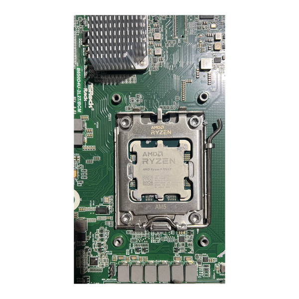 Asrock 1U server Ryzen 7950x CPU 4x samsung 32GB PC5 4800 Dimm