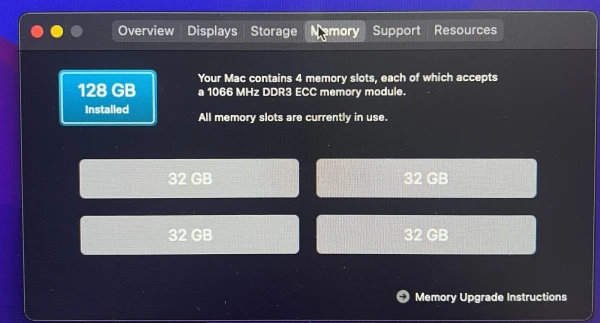 Apple Mac Pro 2013 8 Core Xeon E5 CPU D700 6GB 128GB DDR3