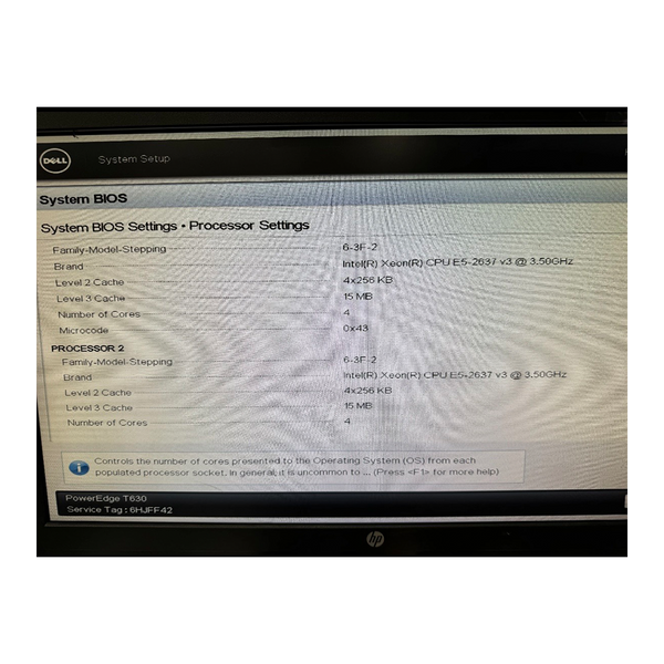 Dell T630 8LFF SATA DDR4 LGA2011-3 2x E5-2637 v3 3.5Ghz CTO