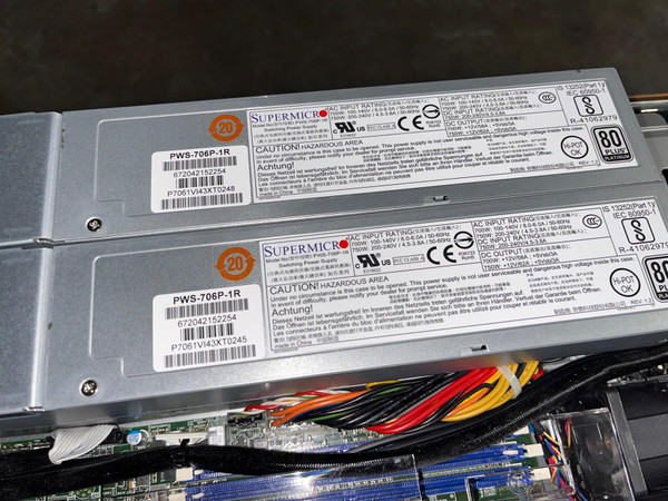 Supermicro 1U 10 Bay X11DDW-NT JBOF 2x Xeon 6130 64GB DDR4