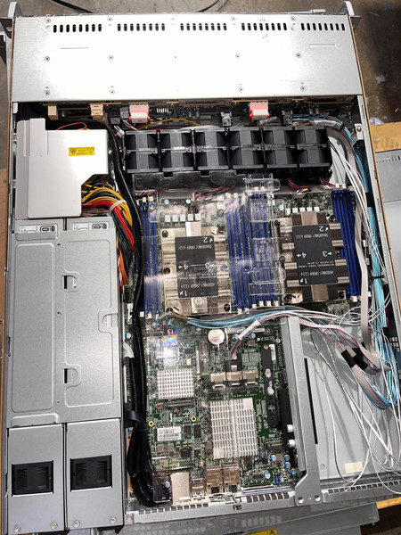 Supermicro 1U 10 Bay X11DDW-NT JBOF 2x Xeon 6130 64GB DDR4