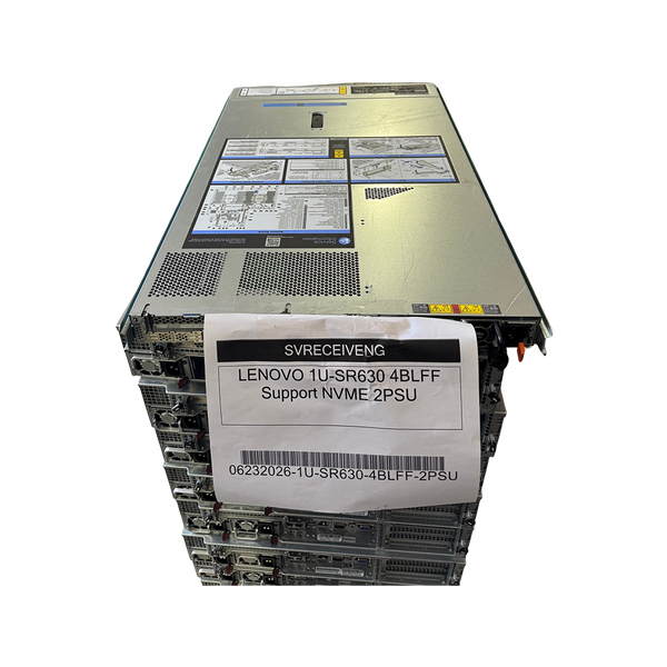 SR630 1U 4LFF DDR4 LGA3647 2x 4110 64GB 9361-8i RAID 4x U.2 NVMe