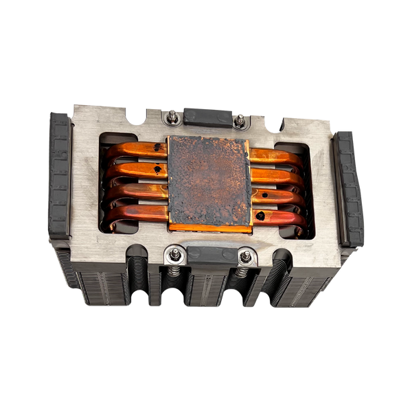 Rear view of Nvidia Tesla V100 heatsink
