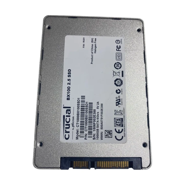 1TB SATA SSD Crucial 2.5" BX100 Solid State Drive 6Gbps