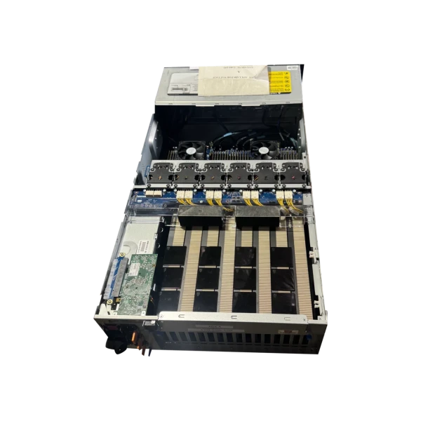 8 Way PCIe GPU Server 1TB DDR4 2x 7702 CPU 12x Bridges 2 Slot Kit 4x Dual NVLINK
