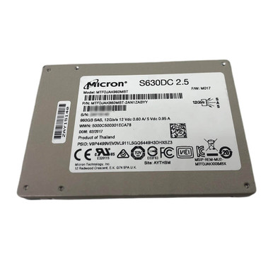 マイ Micron 1TB 2.5in SAS Hard Drive MTFDJAK960MBT