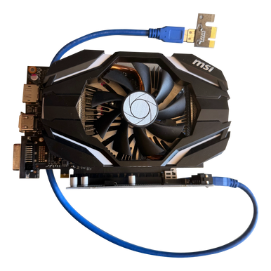 MSI Nvidia GeForce GTX 1060 3G OCV1 GPU w/ PCIe x8 to x16