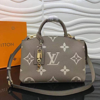 Louis Vuitton M58914 Petit Palais Bicolor Monogram Leather Gray
