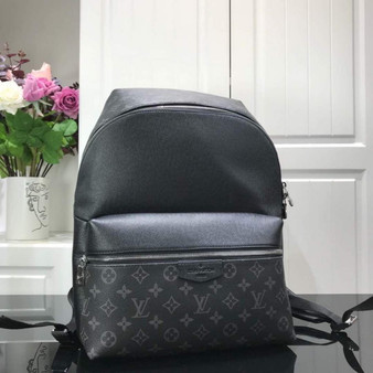 Louis Vuitton LV M30230 Discovery Backpack PM Monogram Canvas Black