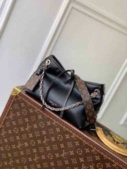 Louis Vuitton CarryAll BB Bag M13014 Black Leather